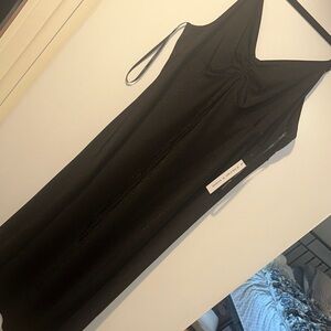 Emma & Michele Black Midi Dress